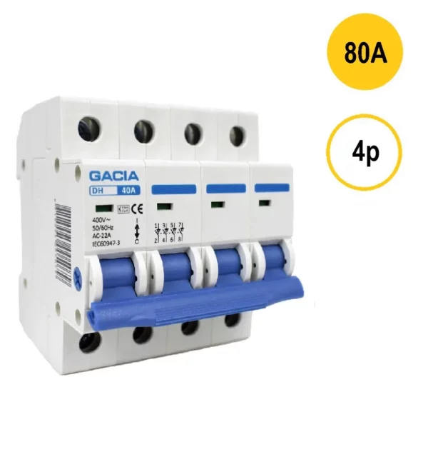 23015 Hoofdschakelaar 80A 4P 4 mod