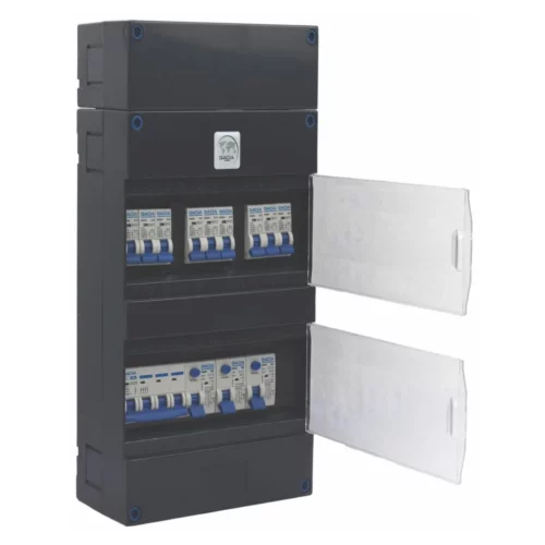 3F groepenkast 9x B16A + 3x ALS 2P 40A 30mA + HFDS 4P